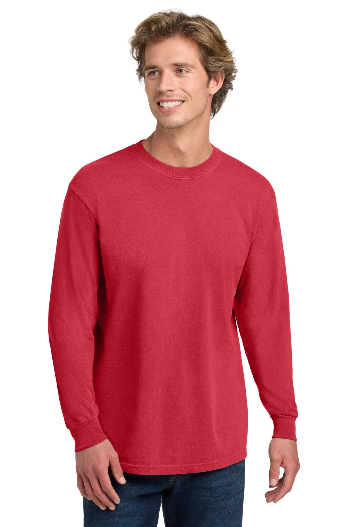 Custom Embroidery or DTF Print - COMFORT COLORS ® Heavyweight Ring Spun Long Sleeve Tee. 6014