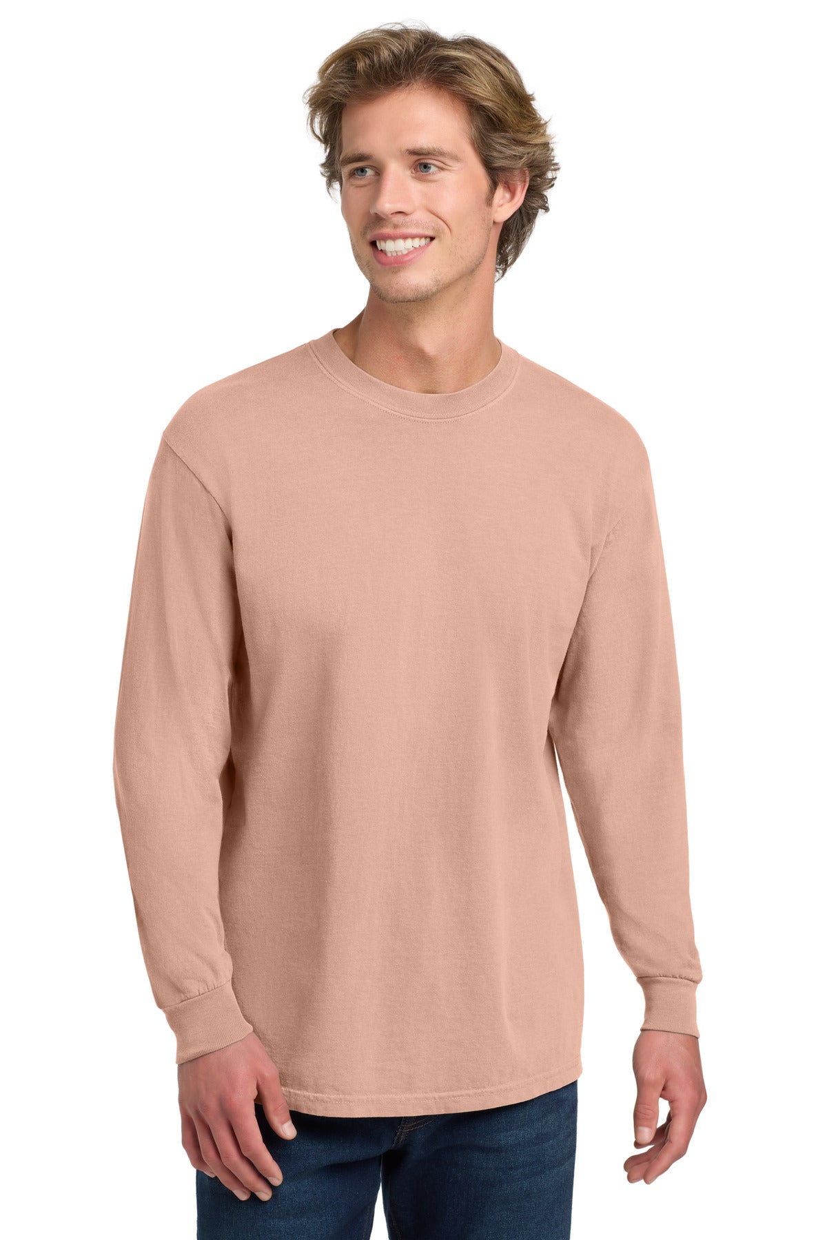 Custom Embroidery or DTF Print - COMFORT COLORS ® Heavyweight Ring Spun Long Sleeve Tee. 6014