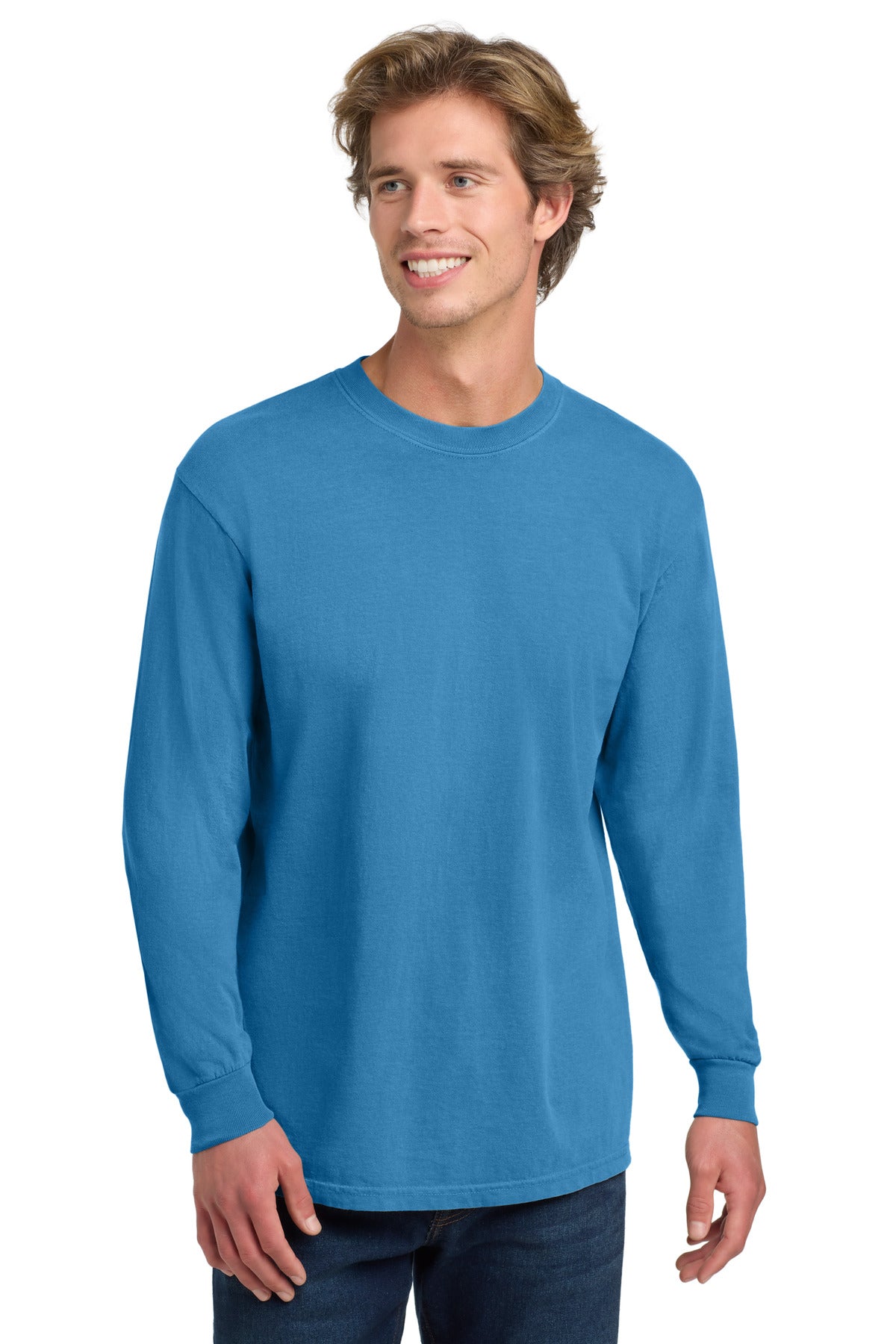 Custom Embroidery or DTF Print - COMFORT COLORS ® Heavyweight Ring Spun Long Sleeve Tee. 6014