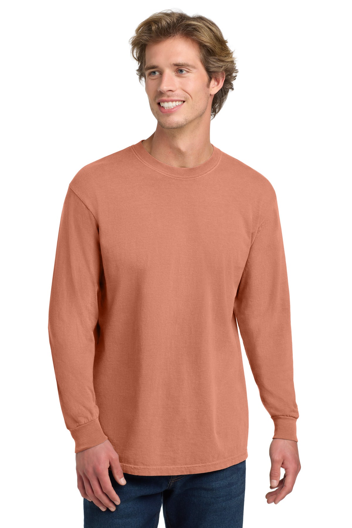 Custom Embroidery or DTF Print - COMFORT COLORS ® Heavyweight Ring Spun Long Sleeve Tee. 6014