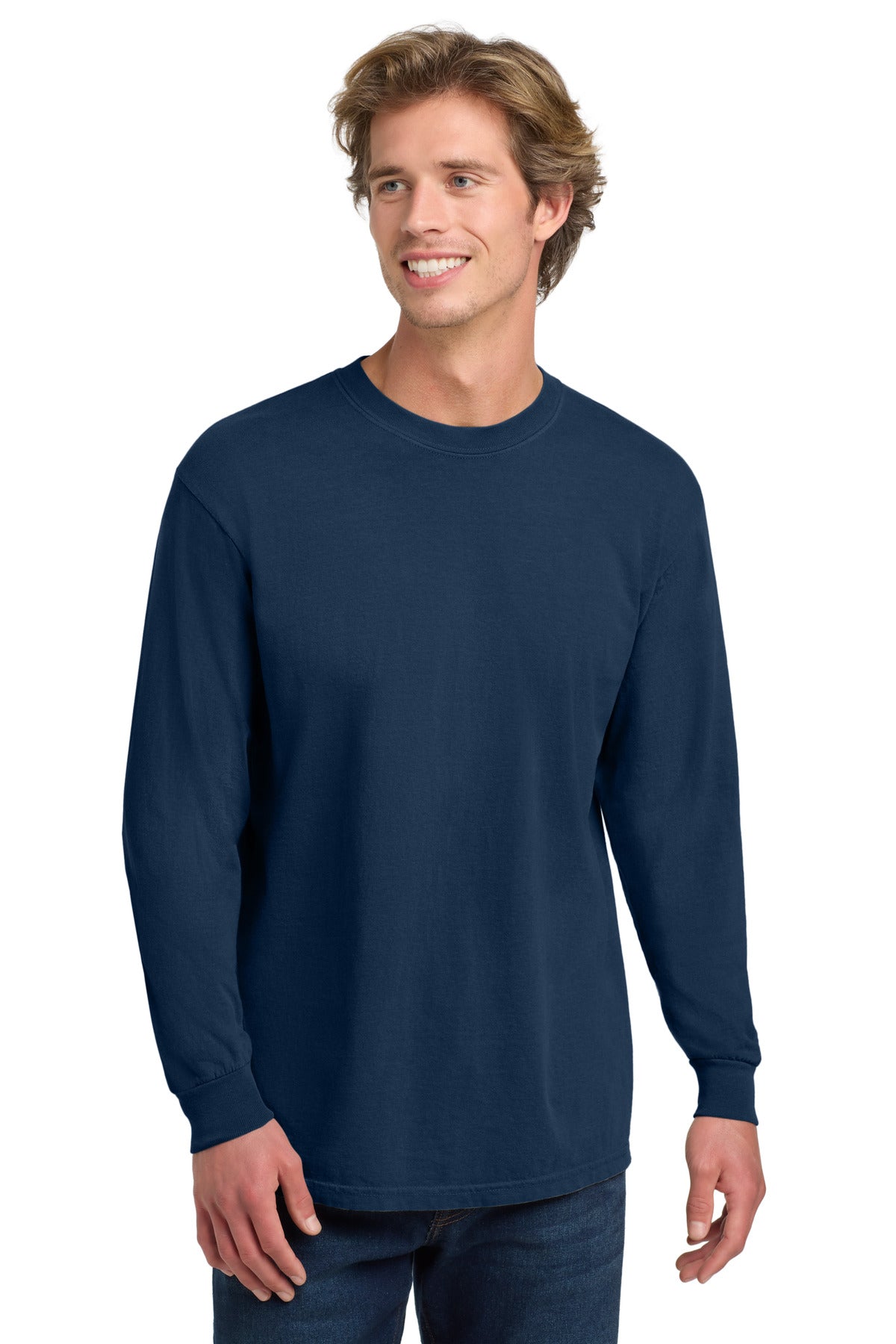 Custom Embroidery or DTF Print - COMFORT COLORS ® Heavyweight Ring Spun Long Sleeve Tee. 6014