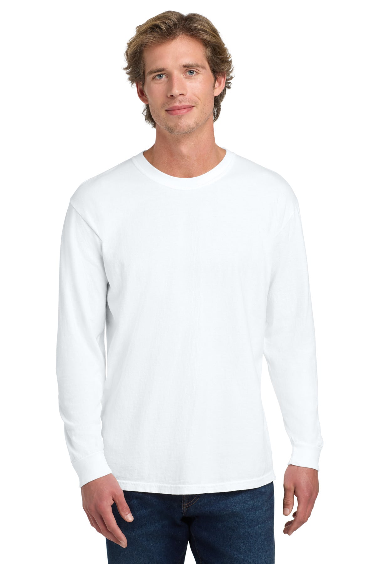 Custom Embroidery or DTF Print - COMFORT COLORS ® Heavyweight Ring Spun Long Sleeve Tee. 6014
