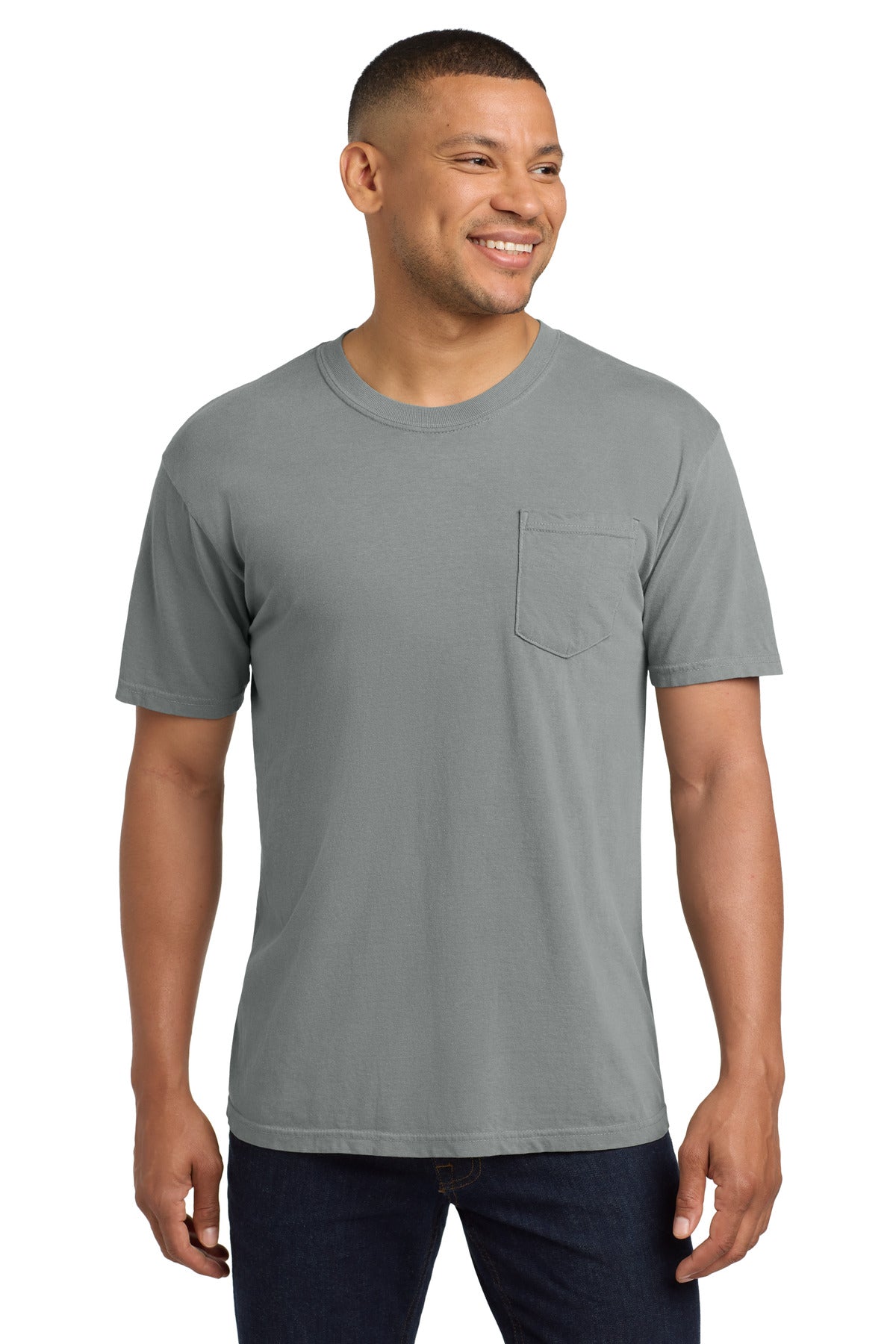 Custom Embroidery or DTF Print - COMFORT COLORS ® Heavyweight Ring Spun Pocket Tee. 6030