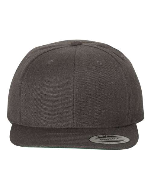 Custom Embroidered - YP Classics - Premium Flat Bill Snapback Cap - 6089M