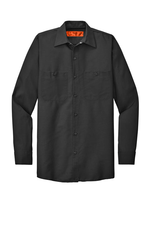 Performance Elevator - Embroidered Red Kap Long Sleeve Industrial Work Shirt - SP14
