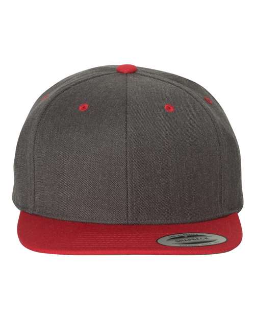 Custom Embroidered - YP Classics - Premium Flat Bill Snapback Cap - 6089M