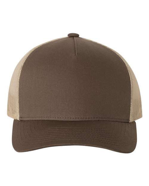 Custom Embroidered - YP Classics - Five-Panel Retro Trucker Cap - 6506
