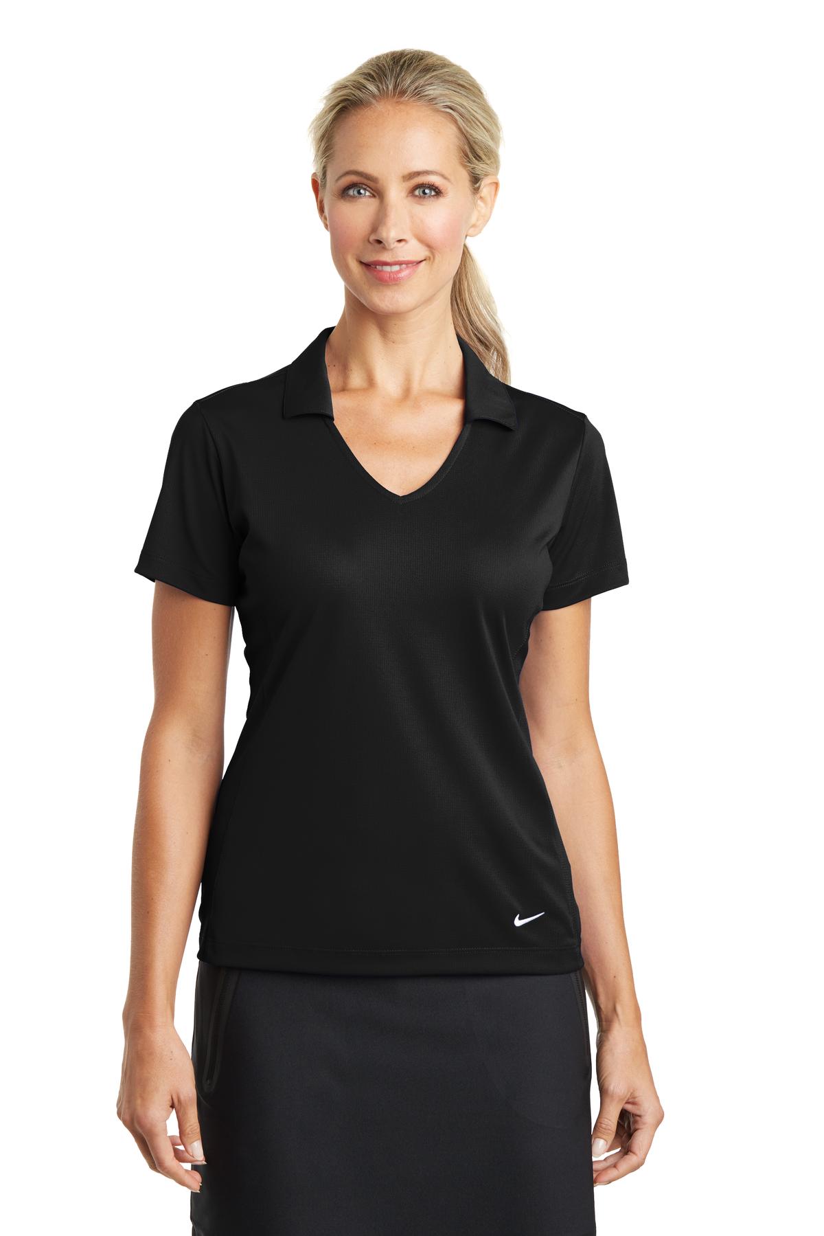 Custom Embroidery or DTF Print - Nike Women's Dri-FIT Vertical Mesh Polo. 637165