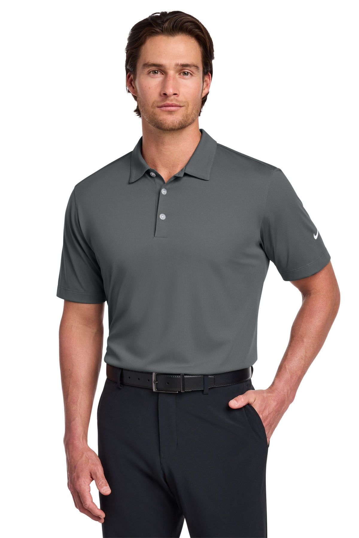 Custom Embroidery or DTF Print - Nike Dri-FIT Vertical Mesh Polo. 637167