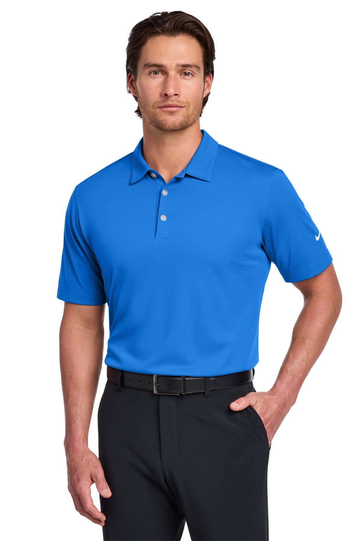 Custom Embroidery or DTF Print - Nike Dri-FIT Vertical Mesh Polo. 637167