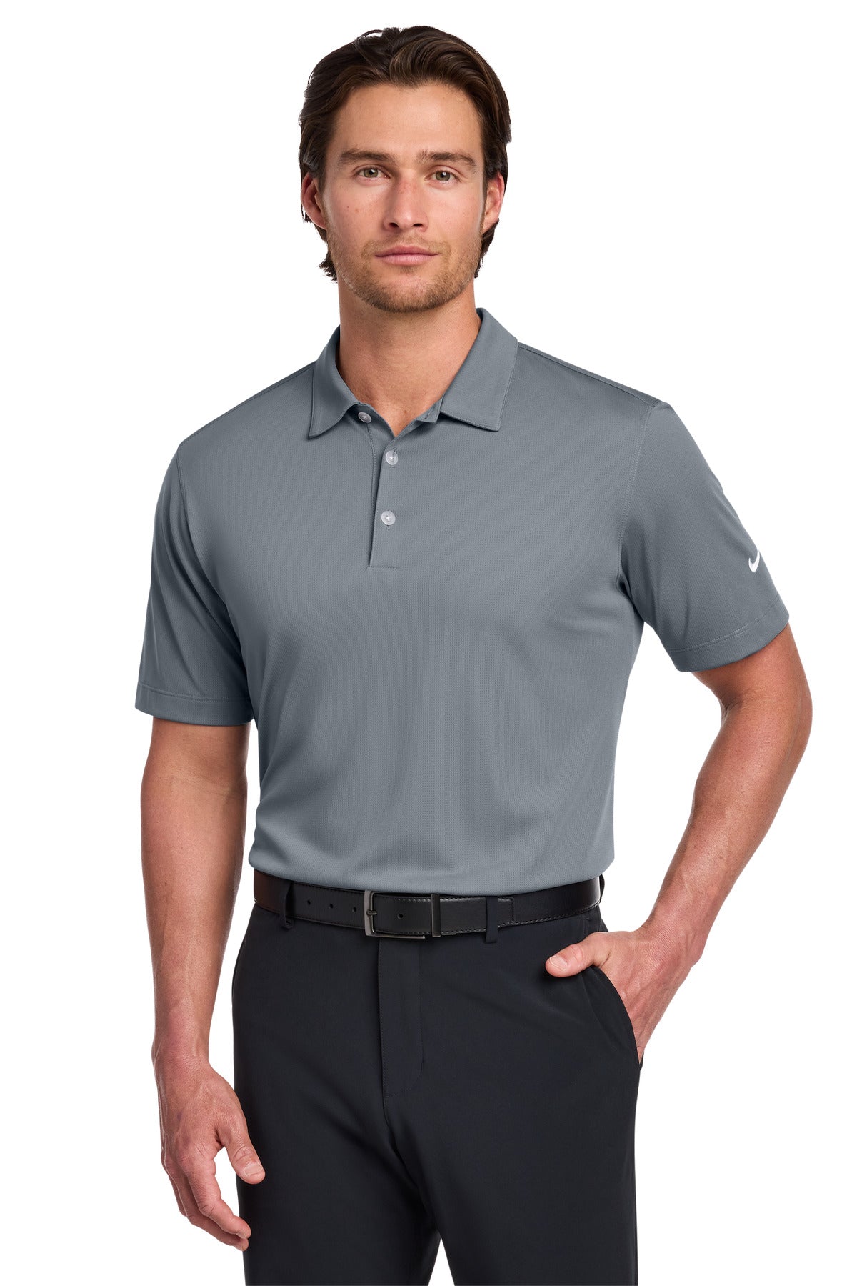 Custom Embroidery or DTF Print - Nike Dri-FIT Vertical Mesh Polo. 637167