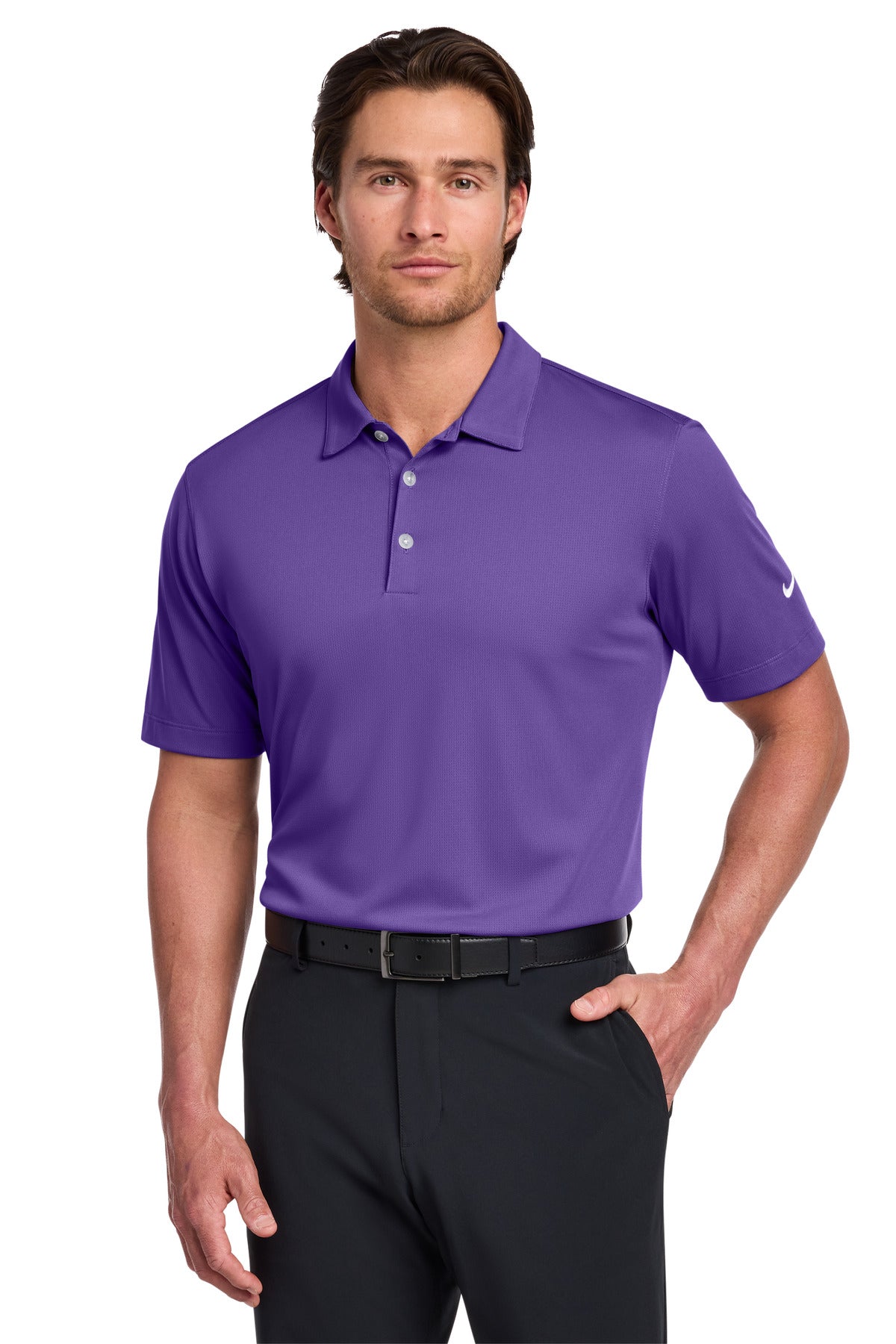 Custom Embroidery or DTF Print - Nike Dri-FIT Vertical Mesh Polo. 637167