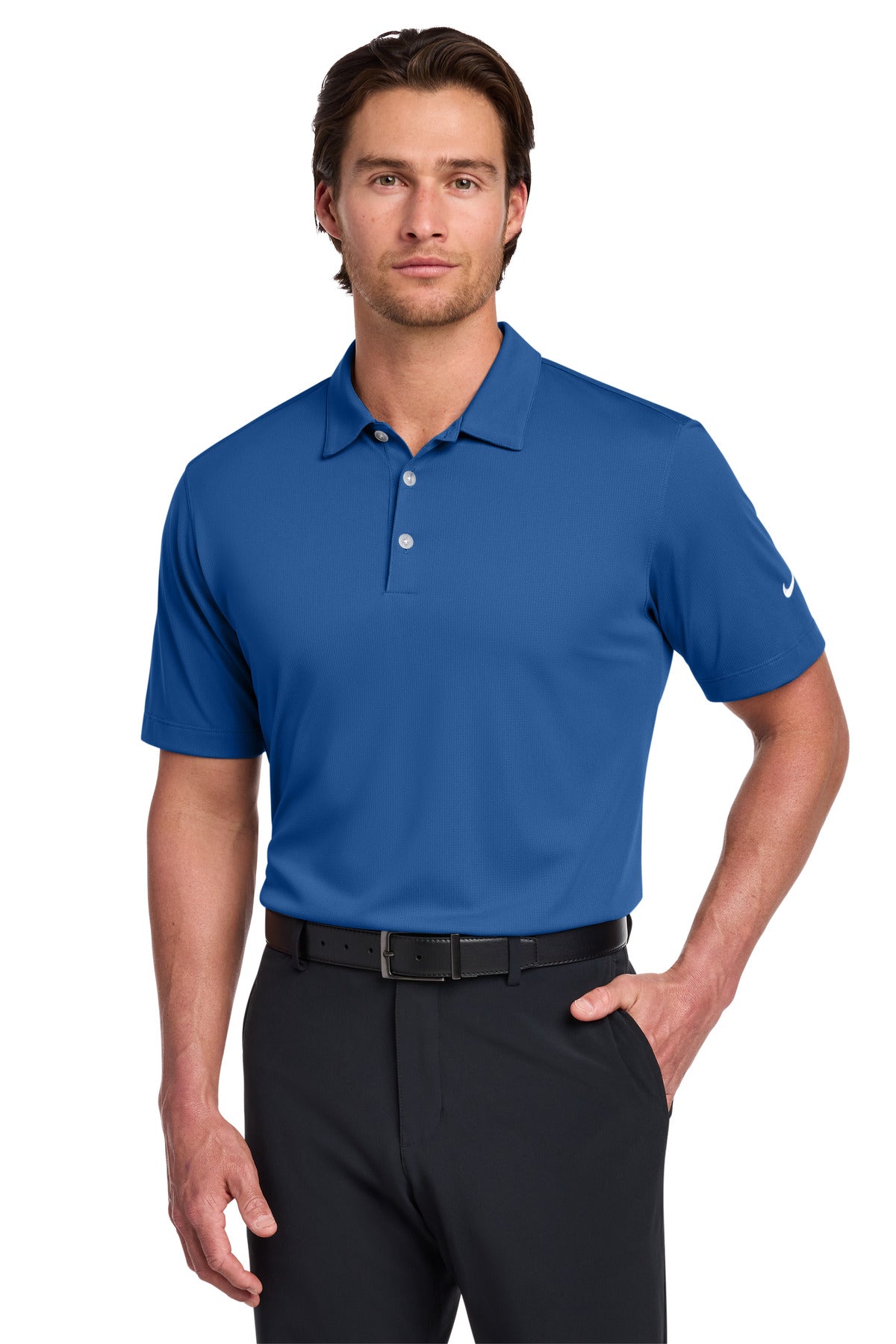 Custom Embroidery or DTF Print - Nike Dri-FIT Vertical Mesh Polo. 637167
