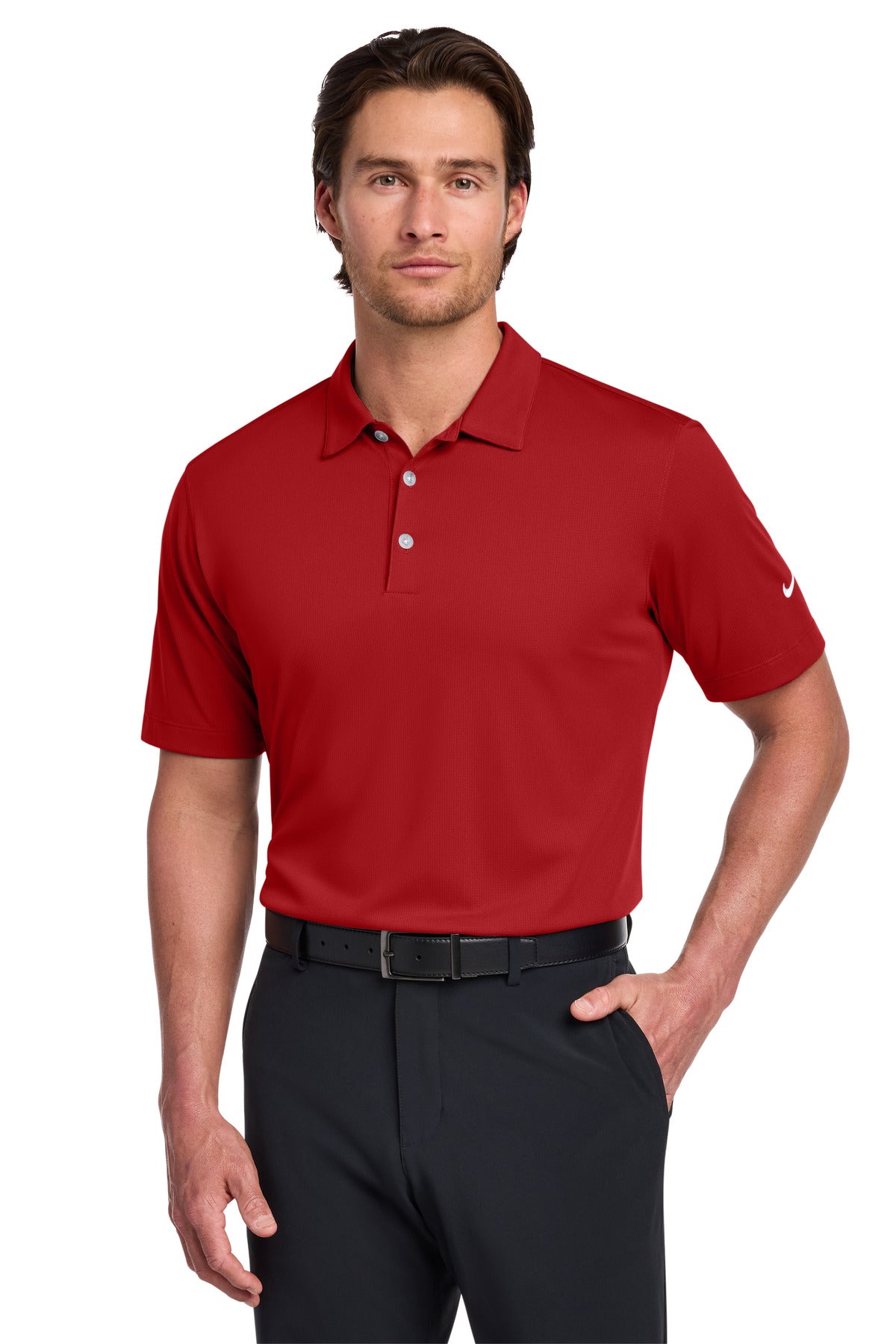 Custom Embroidery or DTF Print - Nike Dri-FIT Vertical Mesh Polo. 637167