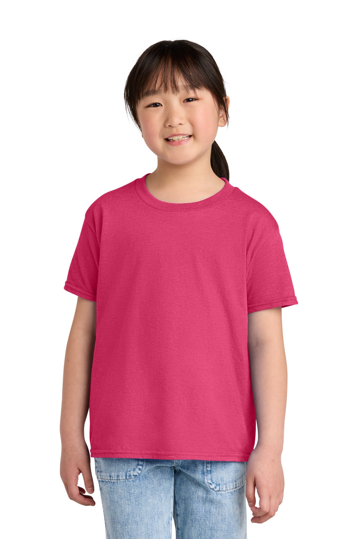 Custom Embroidered or DTF Printed - Gildan ® Youth Softstyle ® CVC Tee 64000BCVC