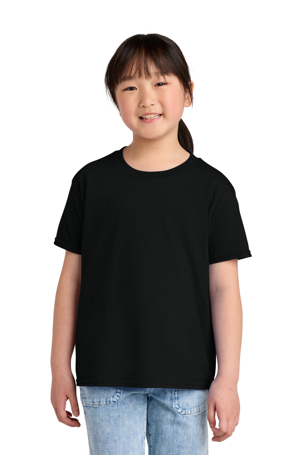Custom Embroidered or DTF Printed - Gildan ® Youth Softstyle ® CVC Tee 64000BCVC