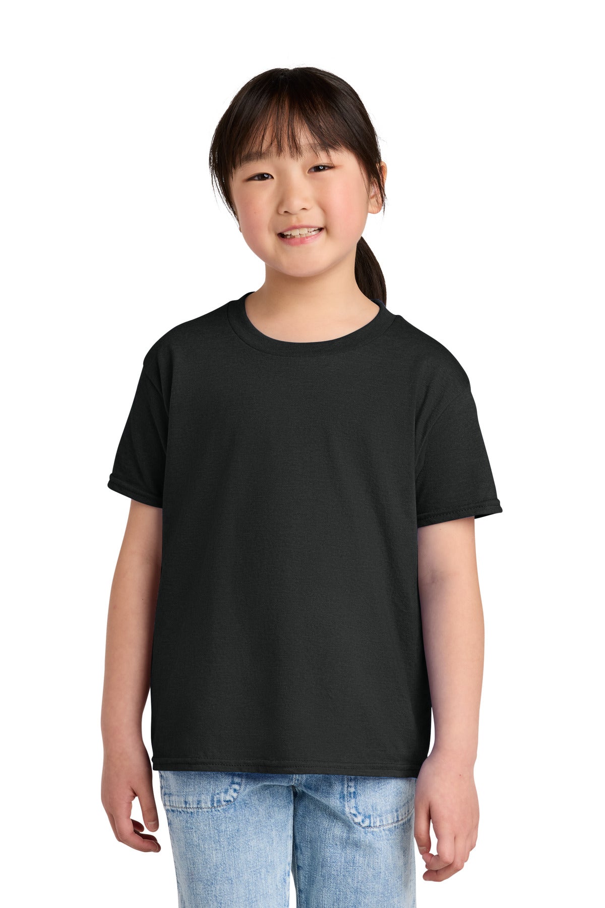 Custom Embroidered or DTF Printed - Gildan ® Youth Softstyle ® CVC Tee 64000BCVC