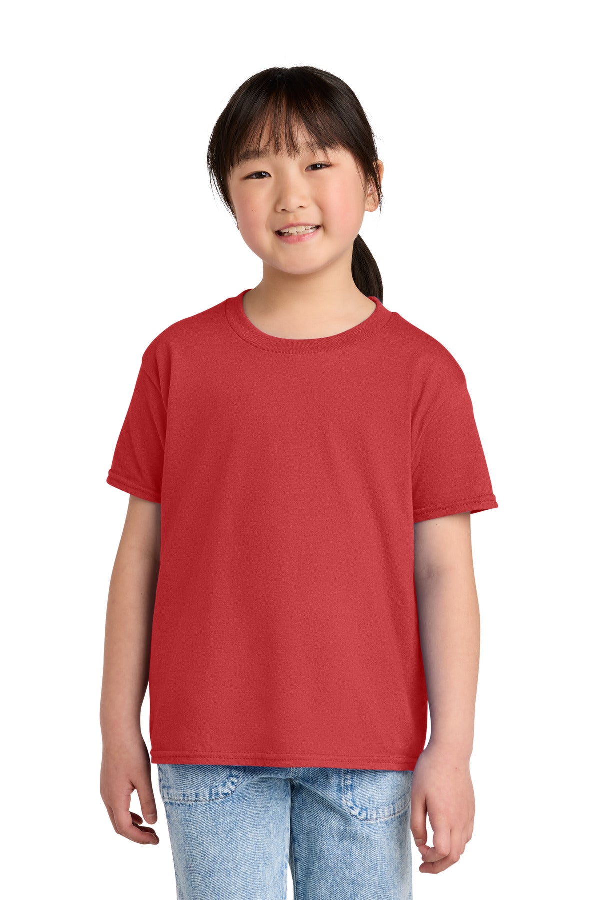 Custom Embroidered or DTF Printed - Gildan ® Youth Softstyle ® CVC Tee 64000BCVC