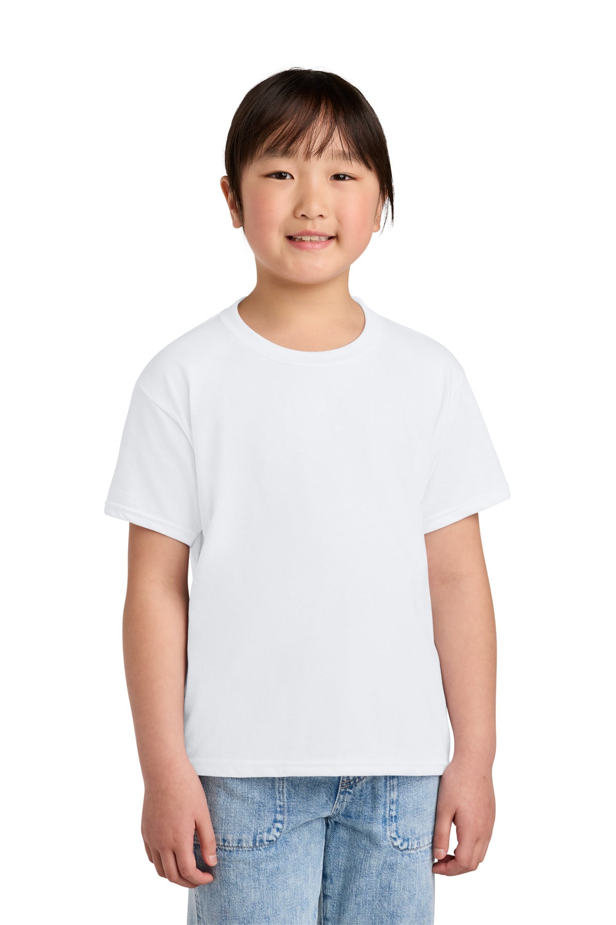 Custom Embroidered or DTF Printed - Gildan ® Youth Softstyle ® CVC Tee 64000BCVC