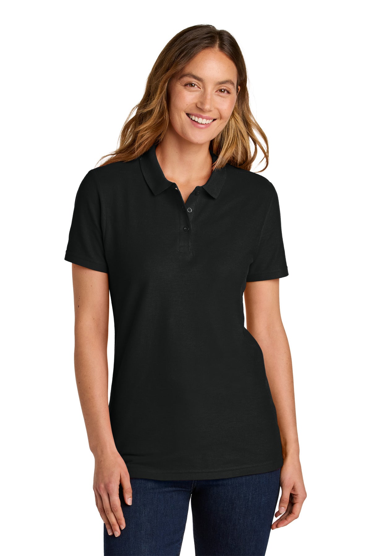Custom Embroidered or DTF Printed - Gildan Softstyle ® Women's Pique Polo 64800L