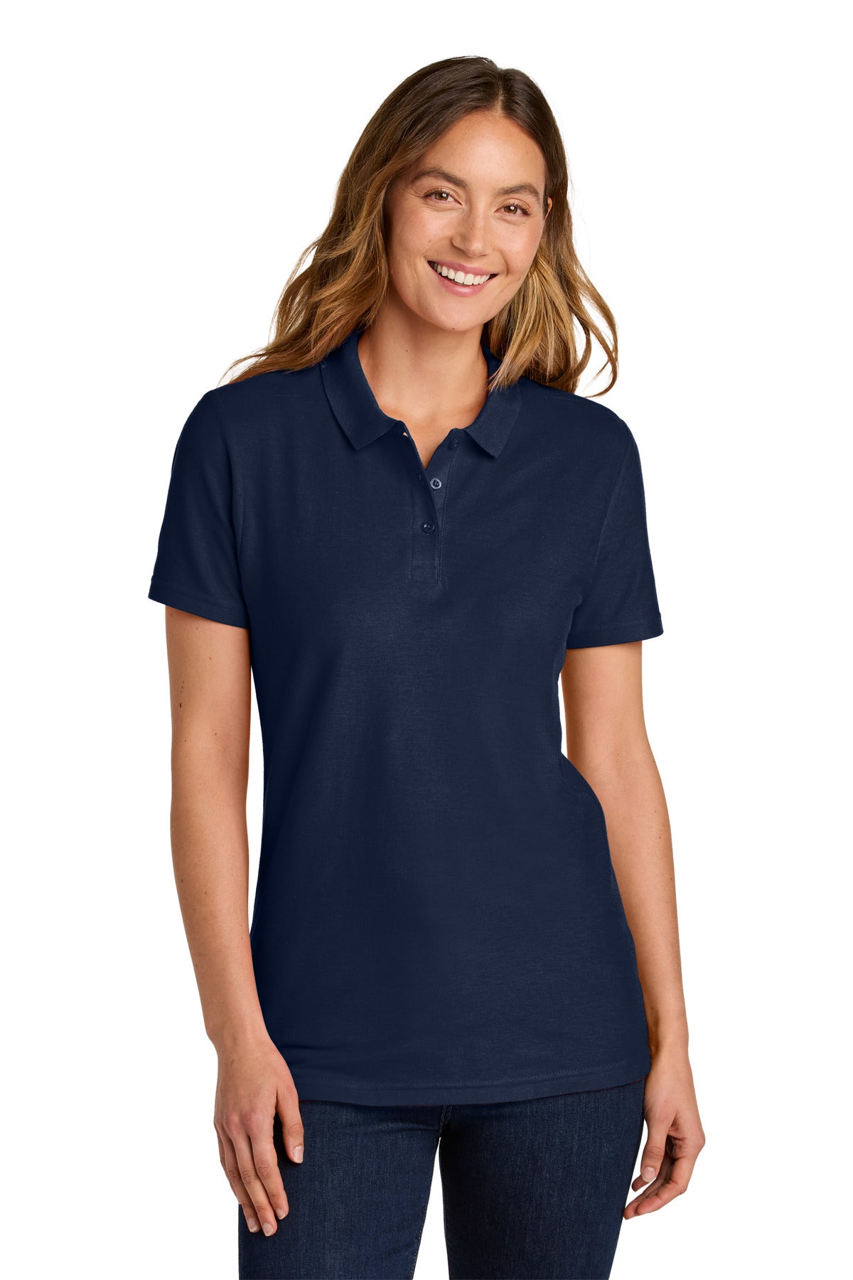 Custom Embroidered or DTF Printed - Gildan Softstyle ® Women's Pique Polo 64800L