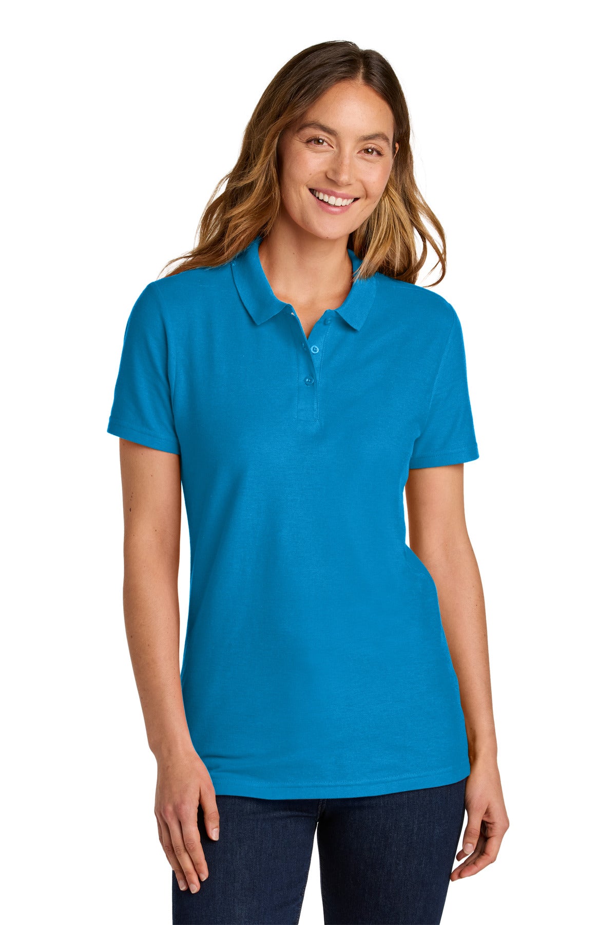 Custom Embroidered or DTF Printed - Gildan Softstyle ® Women's Pique Polo 64800L