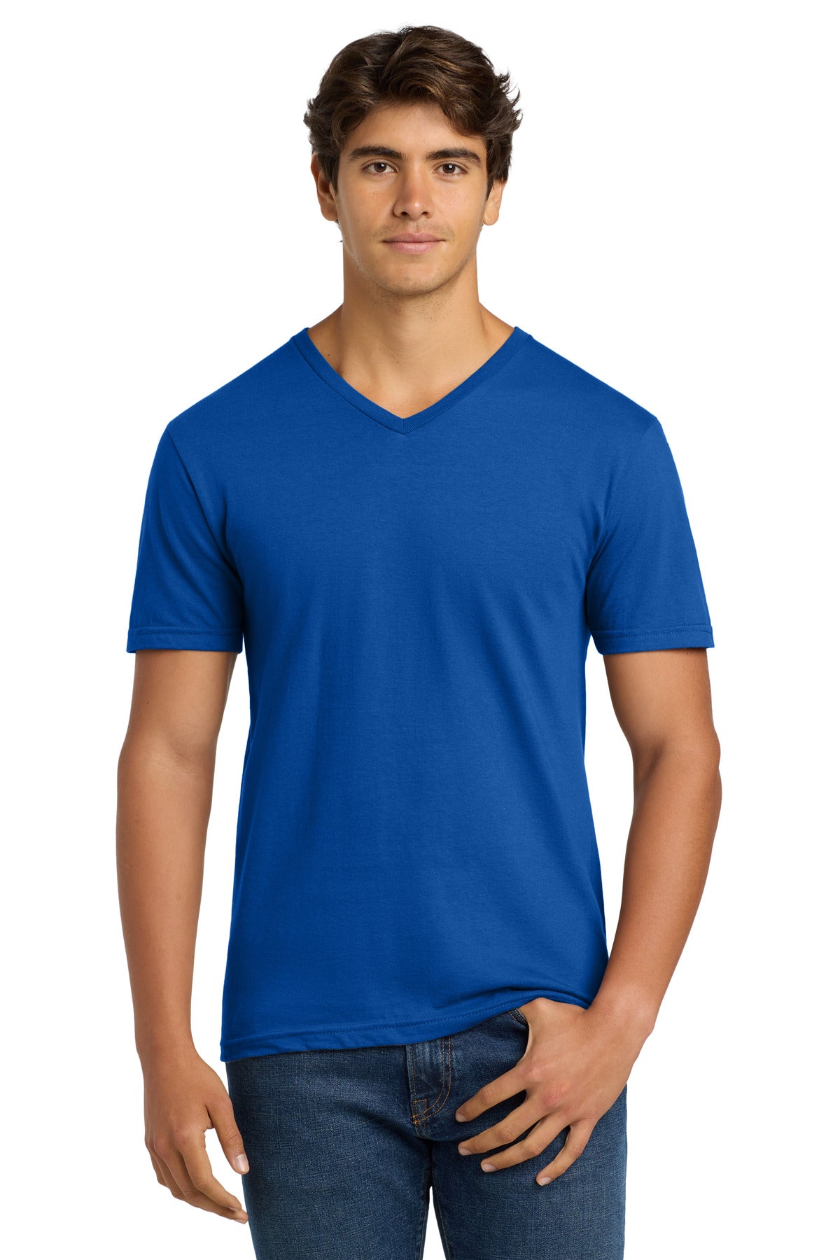 Custom Embroidered or DTF Printed - Gildan Softstyle ® V-Neck T-Shirt. 64V00