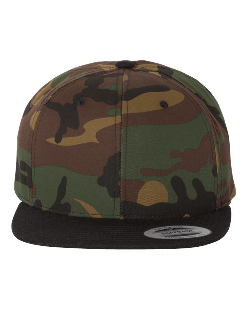 Custom Embroidered - YP Classics - Premium Flat Bill Snapback Cap - 6089M