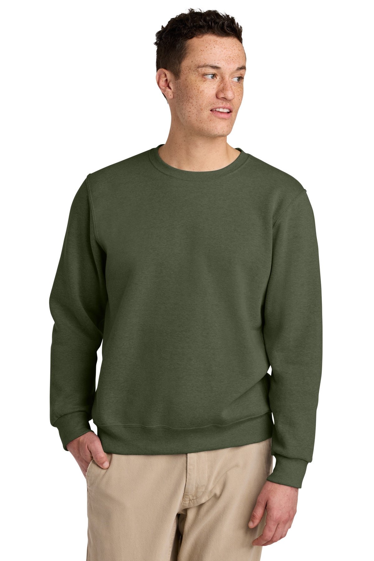 Custom Embroidery or DTF Print - Jerzees Eco ™ Premium Blend Crewneck Sweatshirt 701M