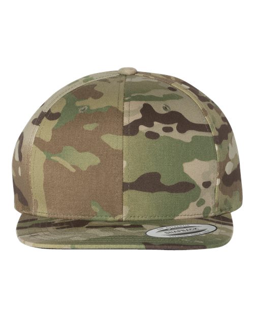 Custom Embroidered - YP Classics - Premium Flat Bill Snapback Cap - 6089M