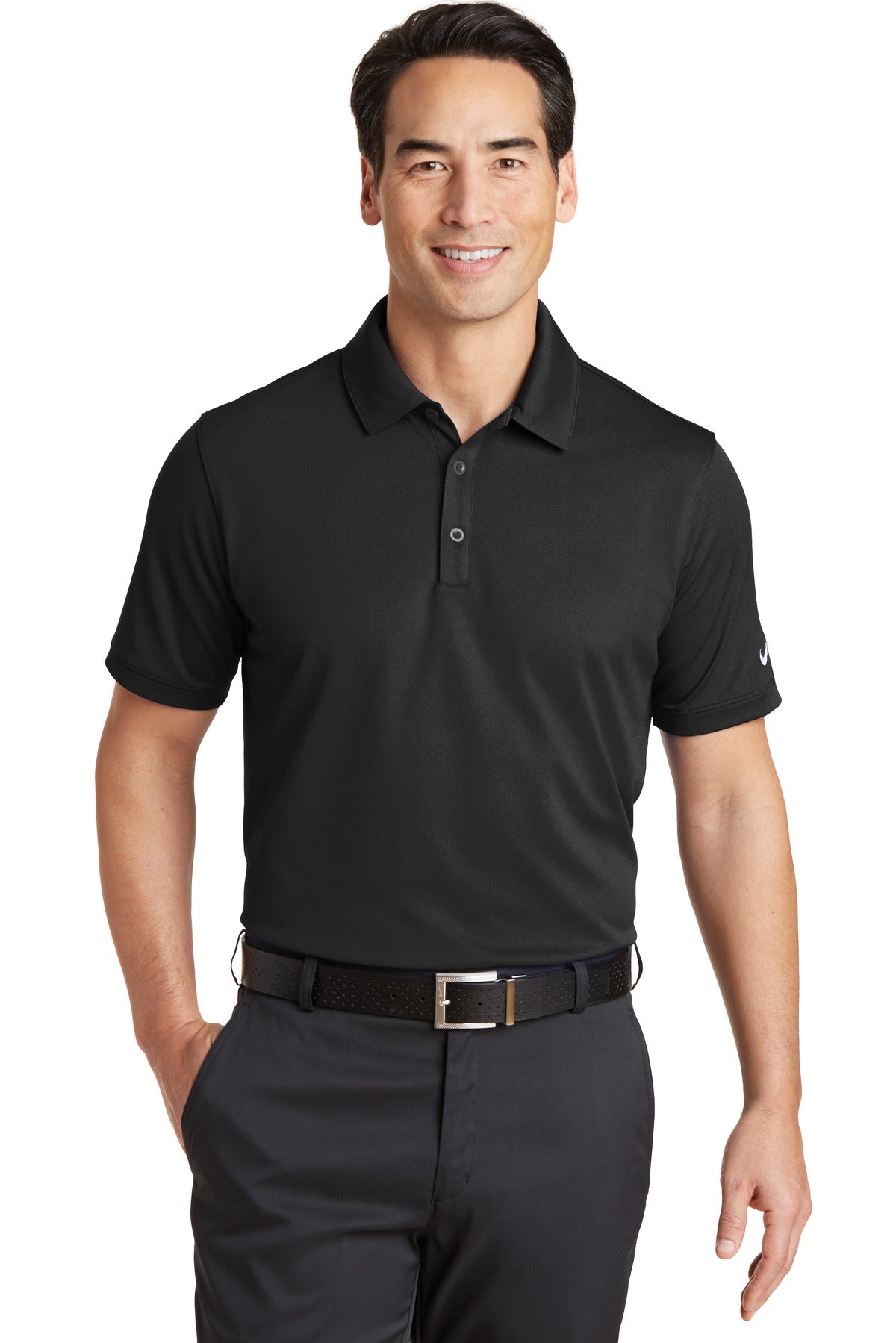 Custom Embroidered - Nike Dri-FIT Solid Icon Pique Modern Fit Polo. 746099
