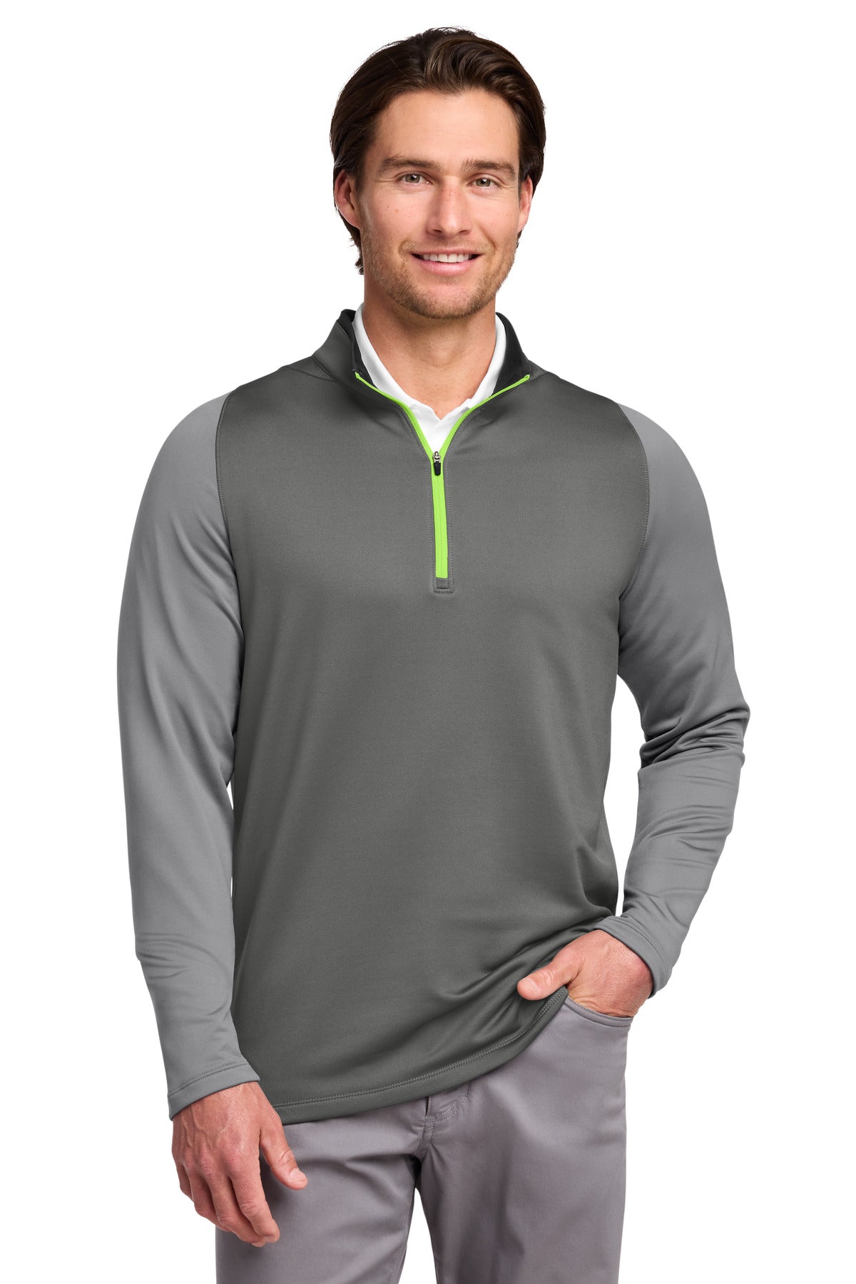 Custom Embroidery or DTF Print - Nike Dri-FIT Stretch 1/2-Zip Cover-Up. 779795