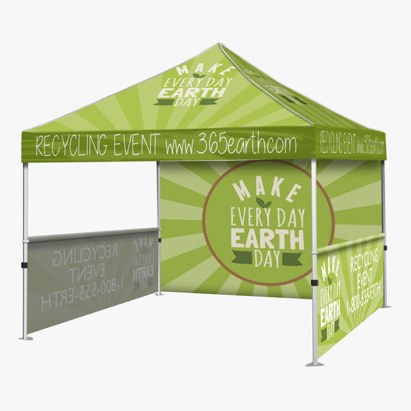 Event Tent (Full Color) - Canopy 10 x 10 - No Back Wall - No Side Walls