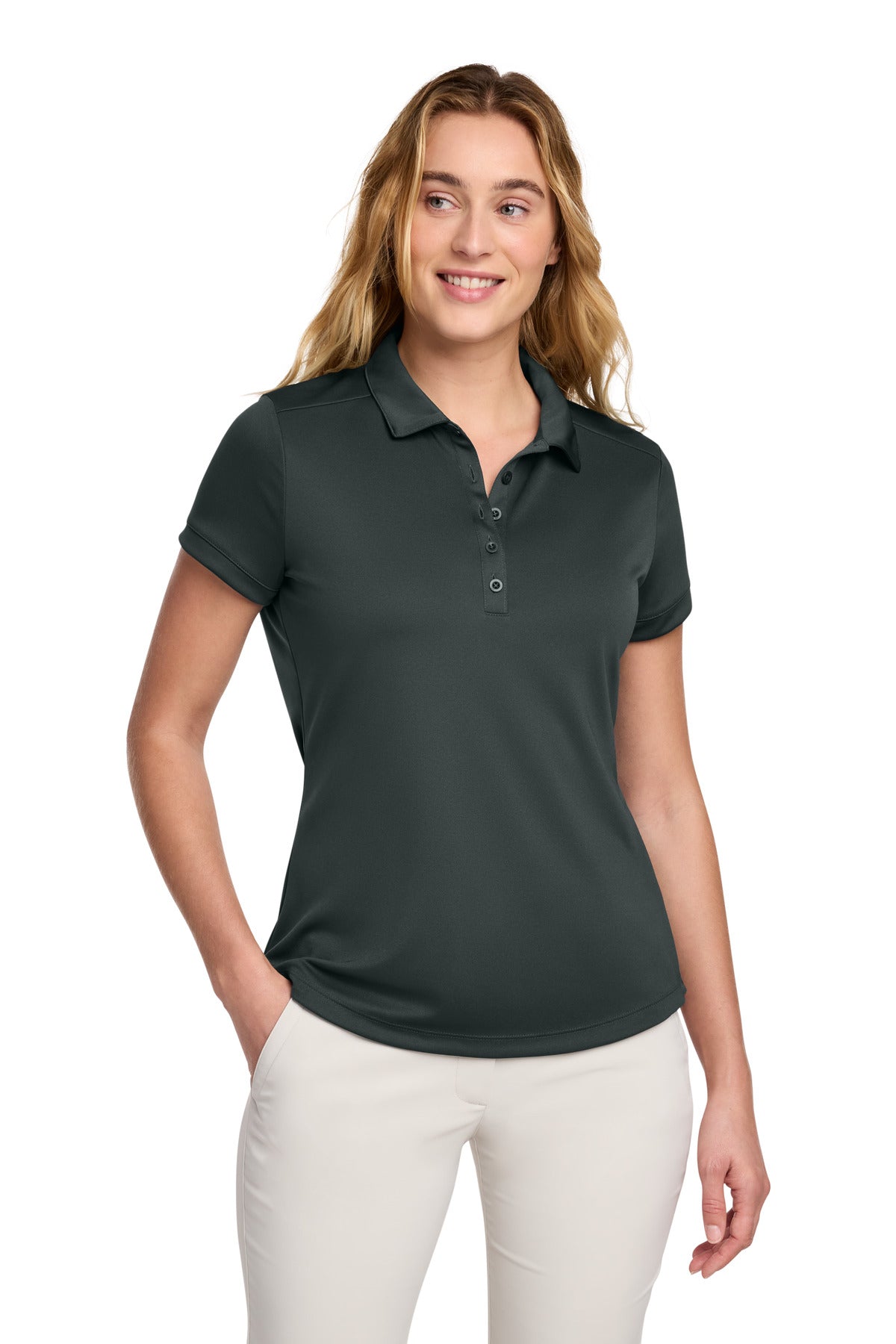 Custom Embroidery or DTF Print - Nike Women's Dri-FIT Players Modern Fit Polo. 811807