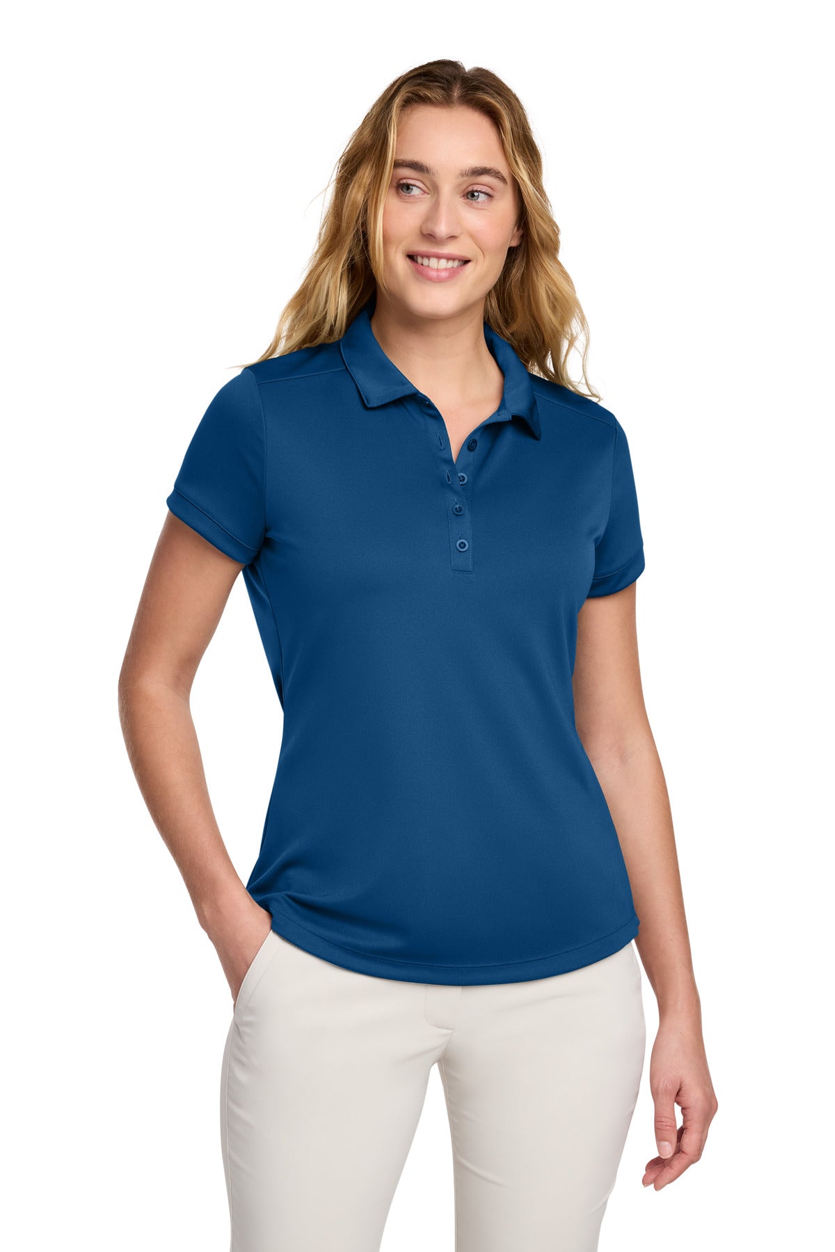 Custom Embroidery or DTF Print - Nike Women's Dri-FIT Players Modern Fit Polo. 811807