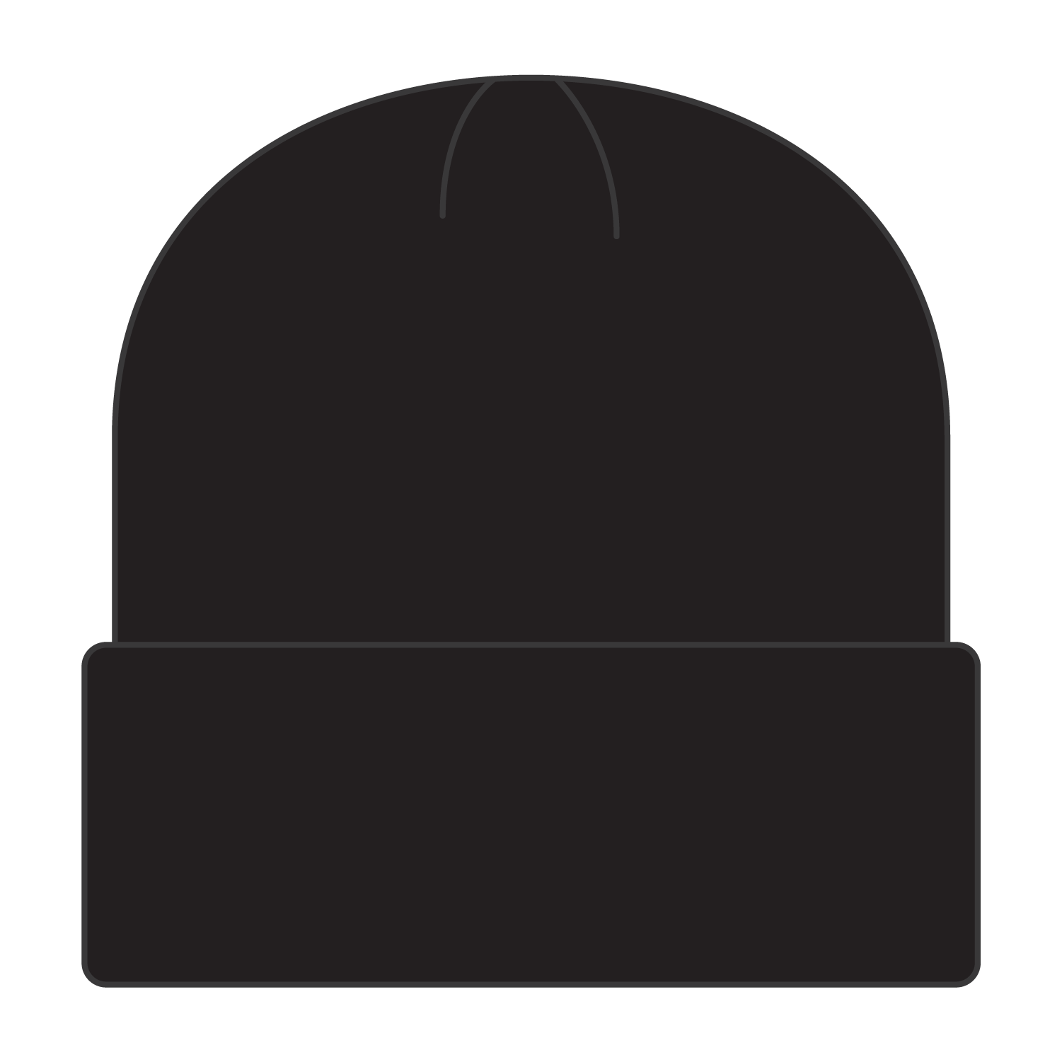Custom Embroidered or DTF Printed - OTTO CAP® 12" Classic Knit Beanie w/ Inside Fleece Lining & Rib Knit Cuff