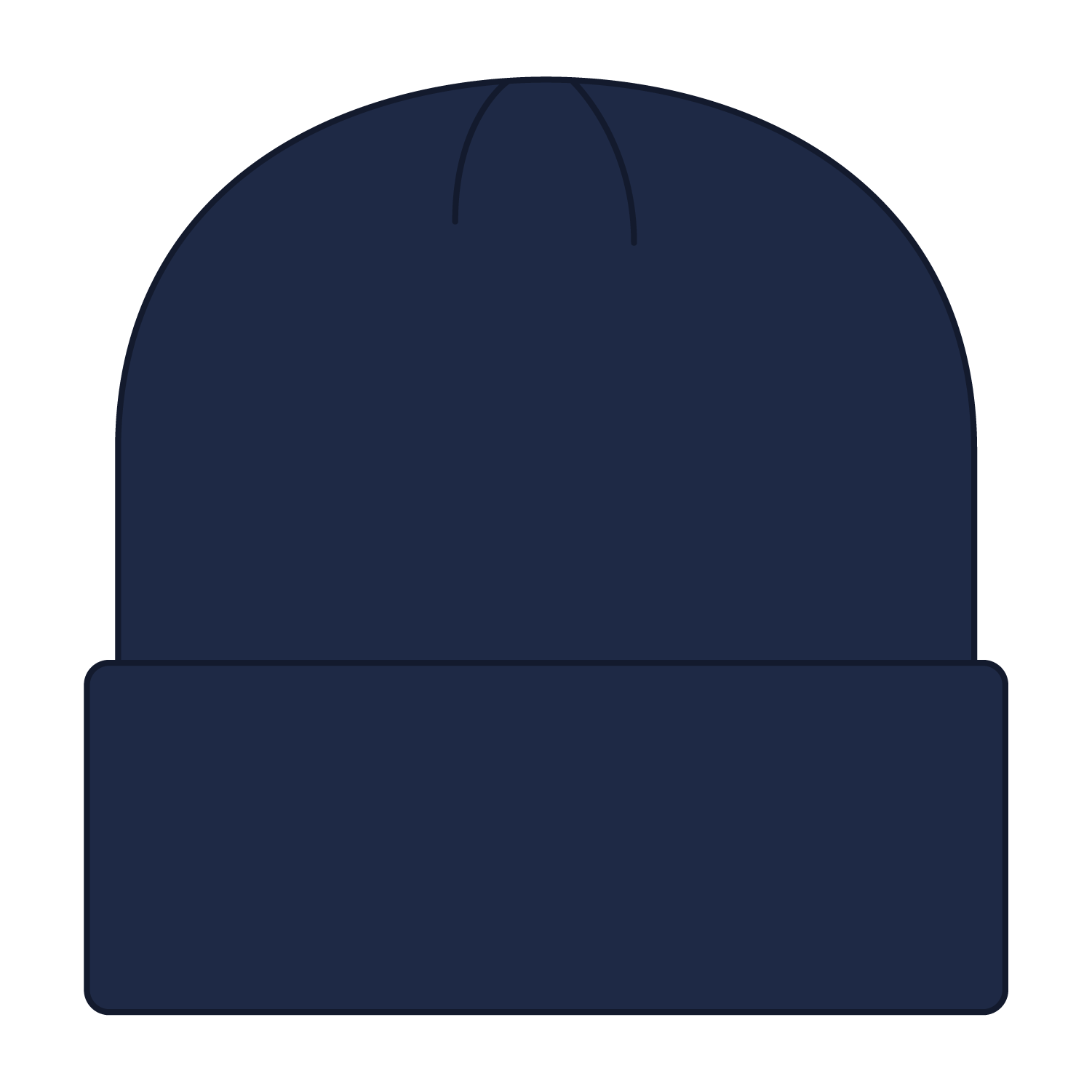 Custom Embroidered or DTF Printed - OTTO CAP® 12" Classic Knit Beanie w/ Inside Fleece Lining & Rib Knit Cuff