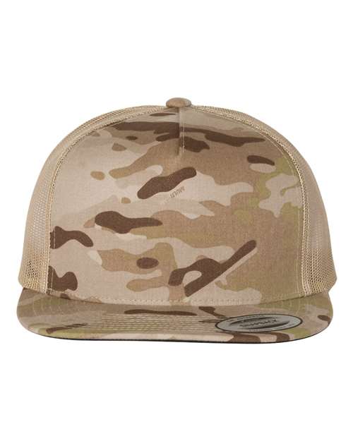 Custom Embroidered - YP Classics - Classic Five-Panel Trucker Cap - 6006