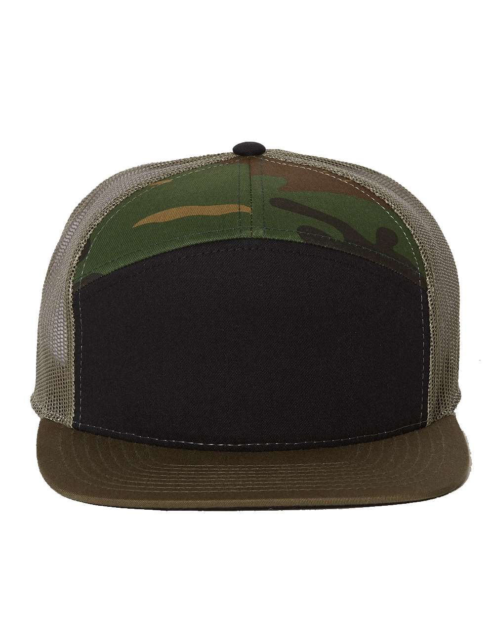 Custom Embroidery - Richardson - Seven-Panel Trucker Cap - 168