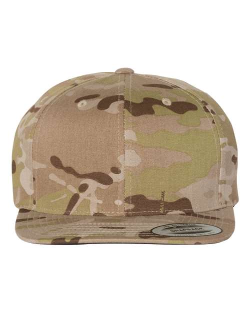 Custom Embroidered - YP Classics - Premium Flat Bill Snapback Cap - 6089M