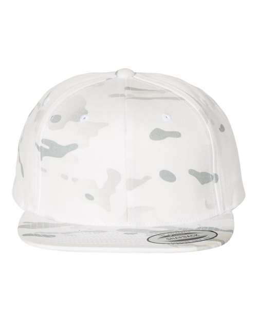 Custom Embroidered - YP Classics - Premium Flat Bill Snapback Cap - 6089M