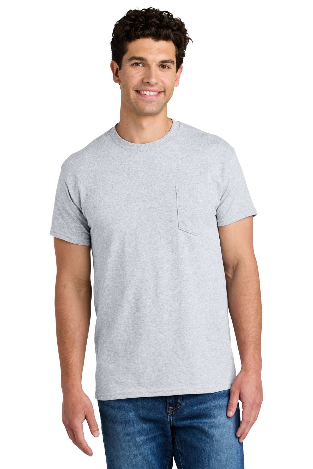 Custom Embroidered or DTF Printed - Gildan ® - DryBlend ® 50 Cotton/50 Poly Pocket T-Shirt. 8300