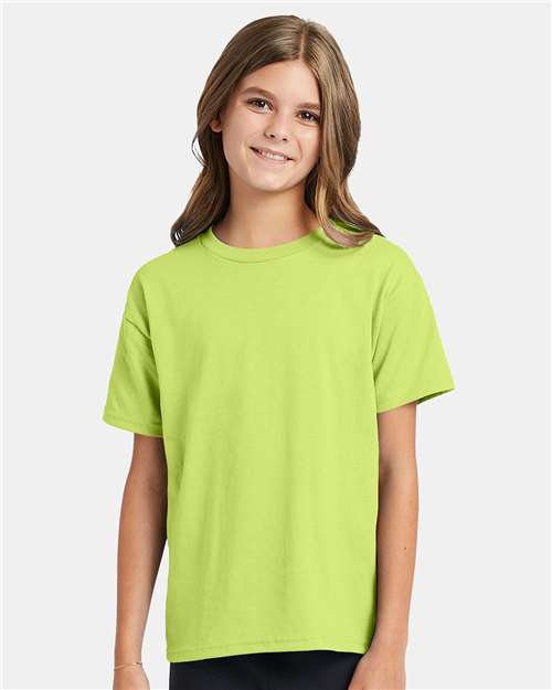 Custom Embroidered - Hanes - Youth EcoSmart® T-Shirt - 5370