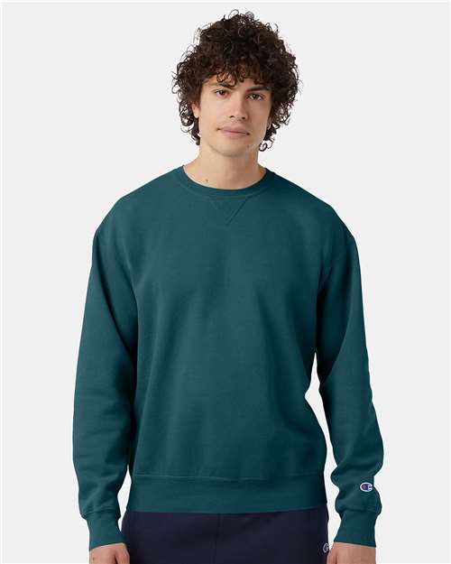 Custom Embroidered - Champion - Unisex Garment-Dyed Crewneck Sweatshirt - CD400