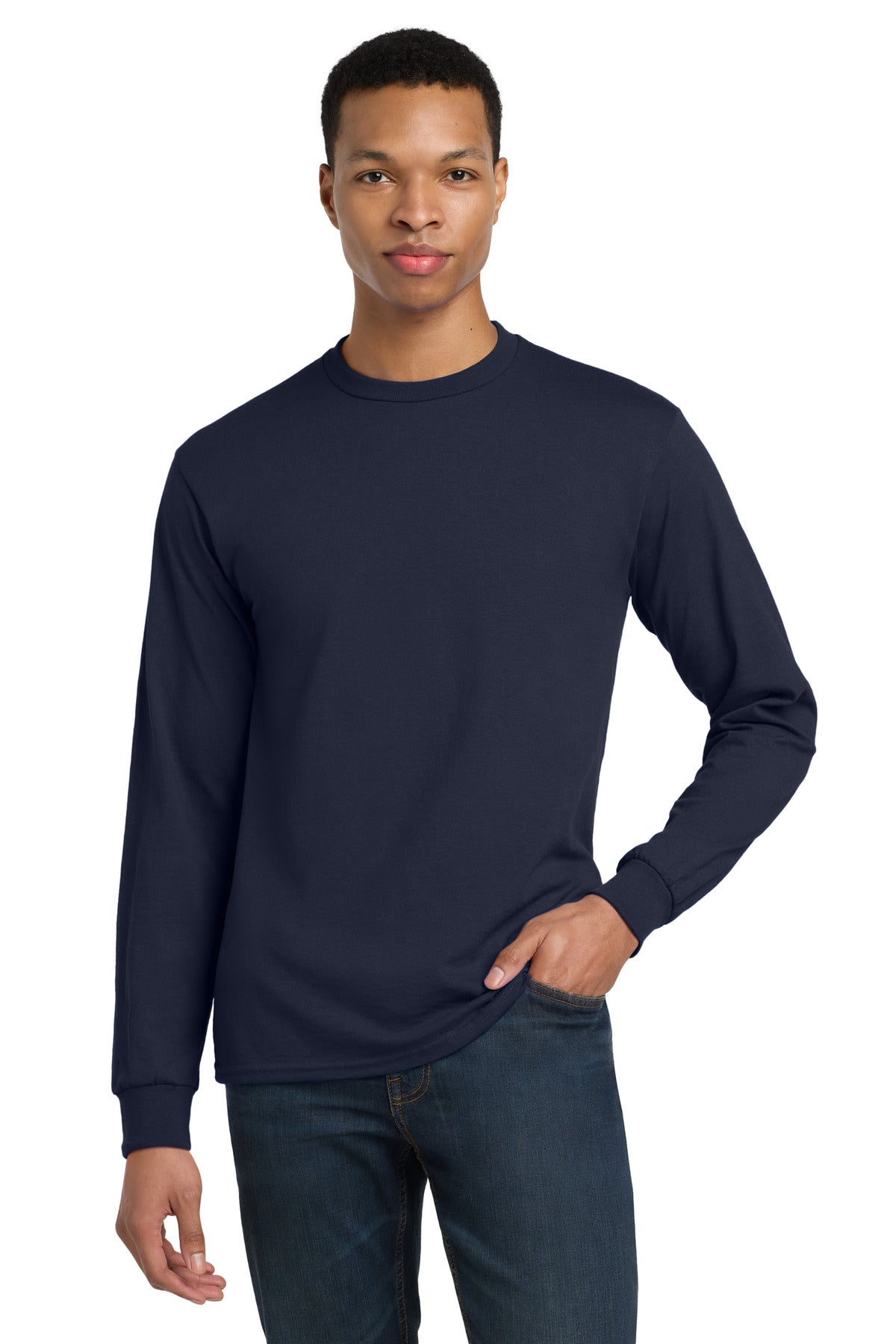 Custom Embroidered or DTF Printed - Gildan ® - DryBlend ® 50 Cotton/50 Poly Long Sleeve T-Shirt. 8400