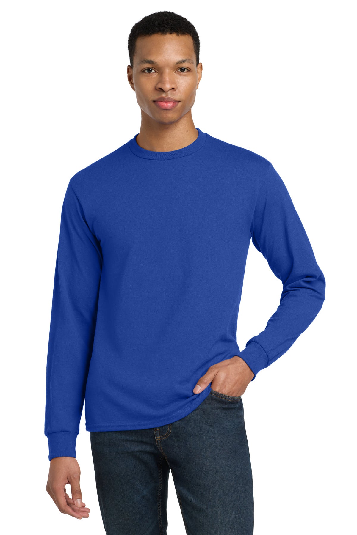 Custom Embroidered or DTF Printed - Gildan ® - DryBlend ® 50 Cotton/50 Poly Long Sleeve T-Shirt. 8400