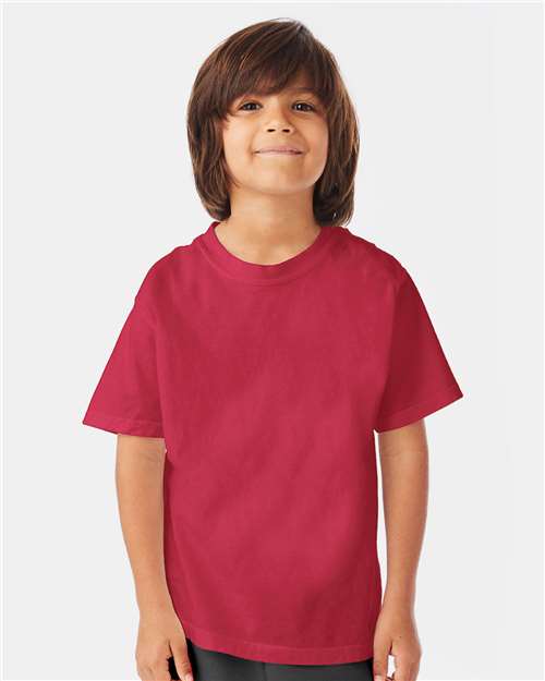Custom Embroidered - ComfortWash by Hanes - Youth Garment-Dyed T-Shirt - GDH175
