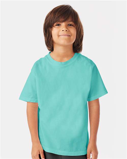 Custom Embroidered - ComfortWash by Hanes - Youth Garment-Dyed T-Shirt - GDH175