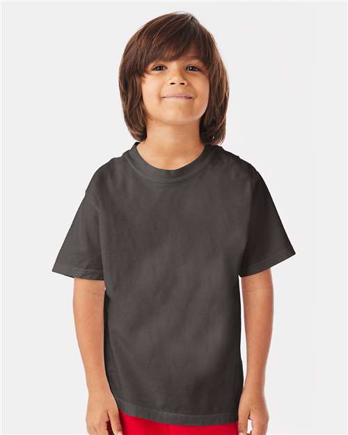 Custom Embroidered - ComfortWash by Hanes - Youth Garment-Dyed T-Shirt - GDH175
