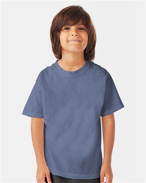 Custom Embroidered - ComfortWash by Hanes - Youth Garment-Dyed T-Shirt - GDH175